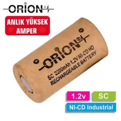 Orion 1.2V Ni-Cd SC 2200mAh Şarj Edilebilir Pil