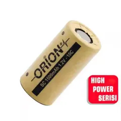 Orion 1.2V Ni-Cd 4/5 SC 1500mAh Şarj Edilebilir Pil